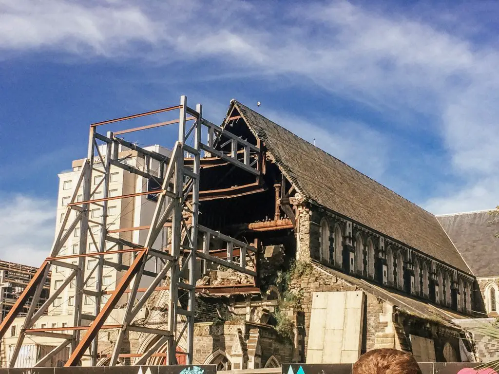 building in Christchurch damaged earthquake