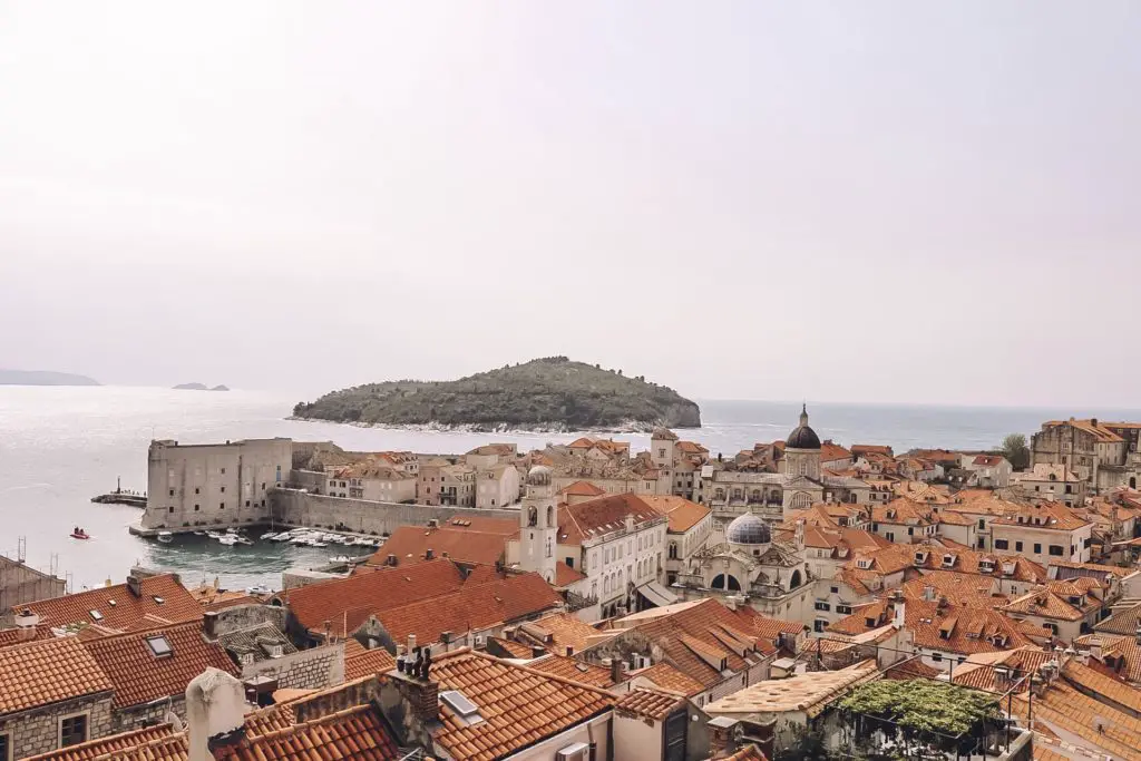 View from the city walls Dubrovnik