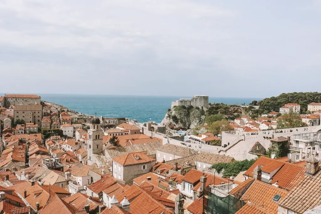 View from city walls