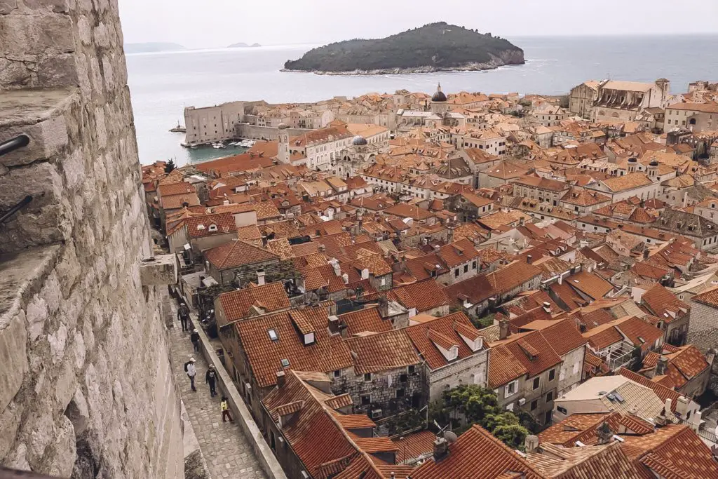 View from city walls