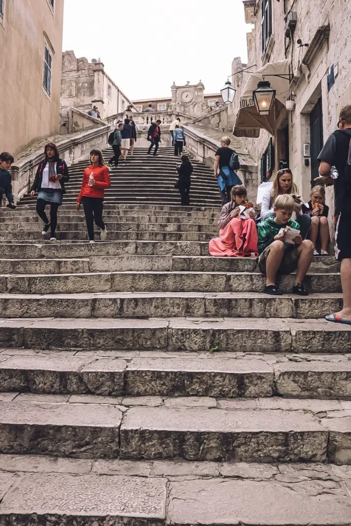 Walk of shame steps Dubrovnik