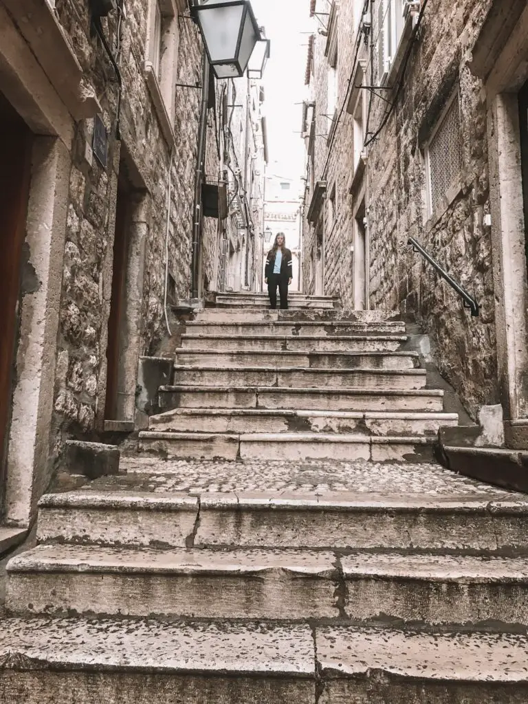 Steep steps in Dubrovnik