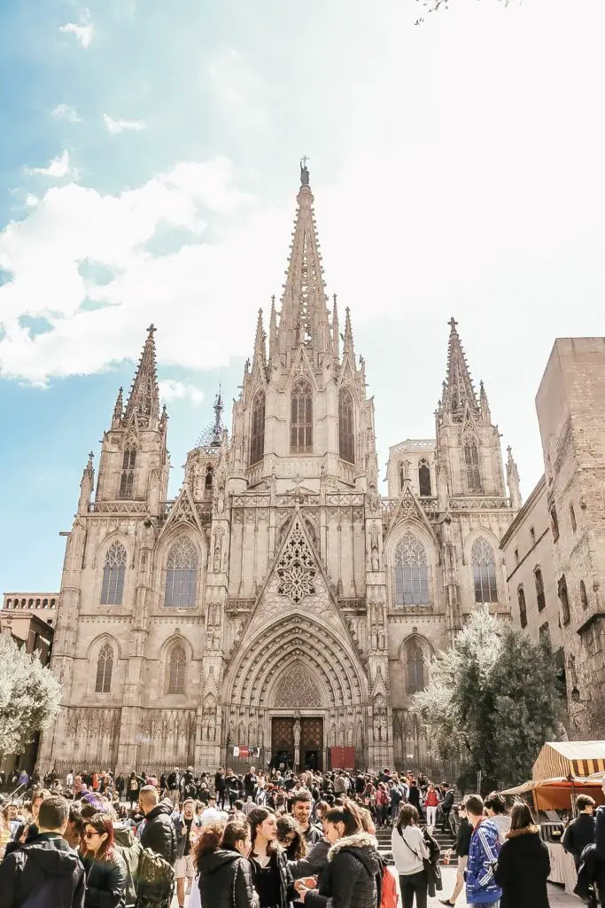 Gothic cathedral in Barcelona