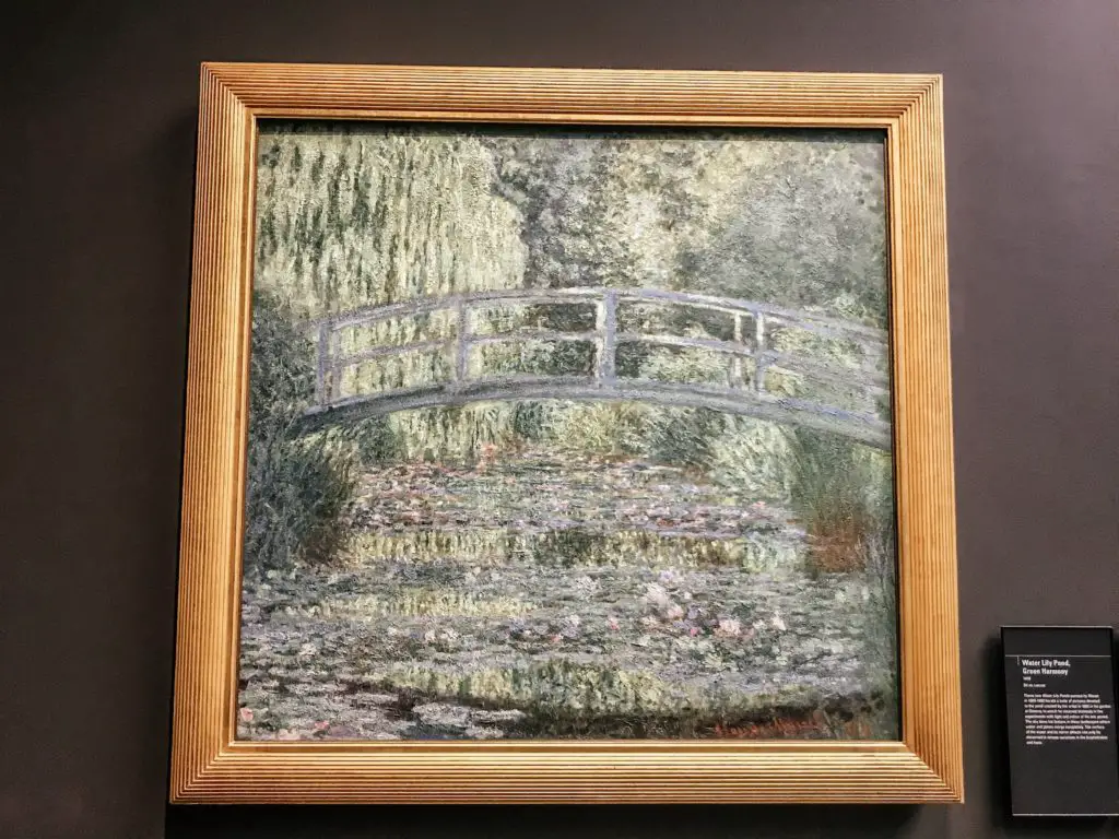 Monet's painting of water lilies at Musee d'Orsay