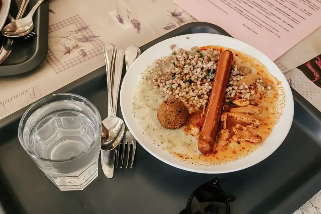 Traditional vegan food in Budapest
