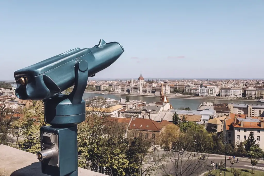 View from Fisherman's Bastion of Budapest