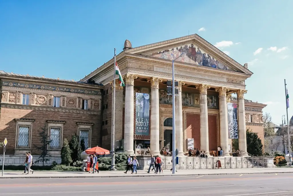 Museum exterior in Budapest