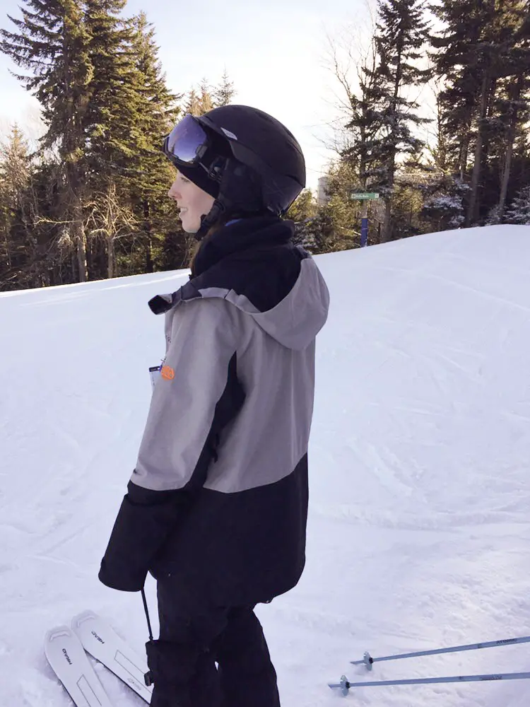 Girl in ski gear