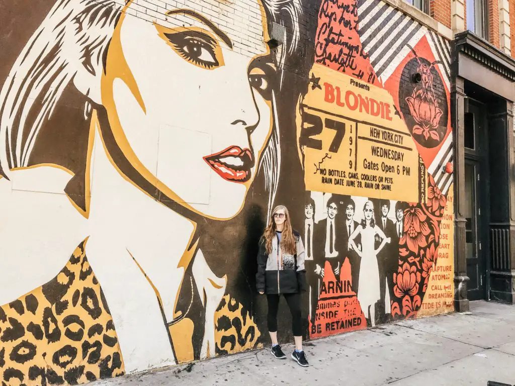 Blondie mural in NYC