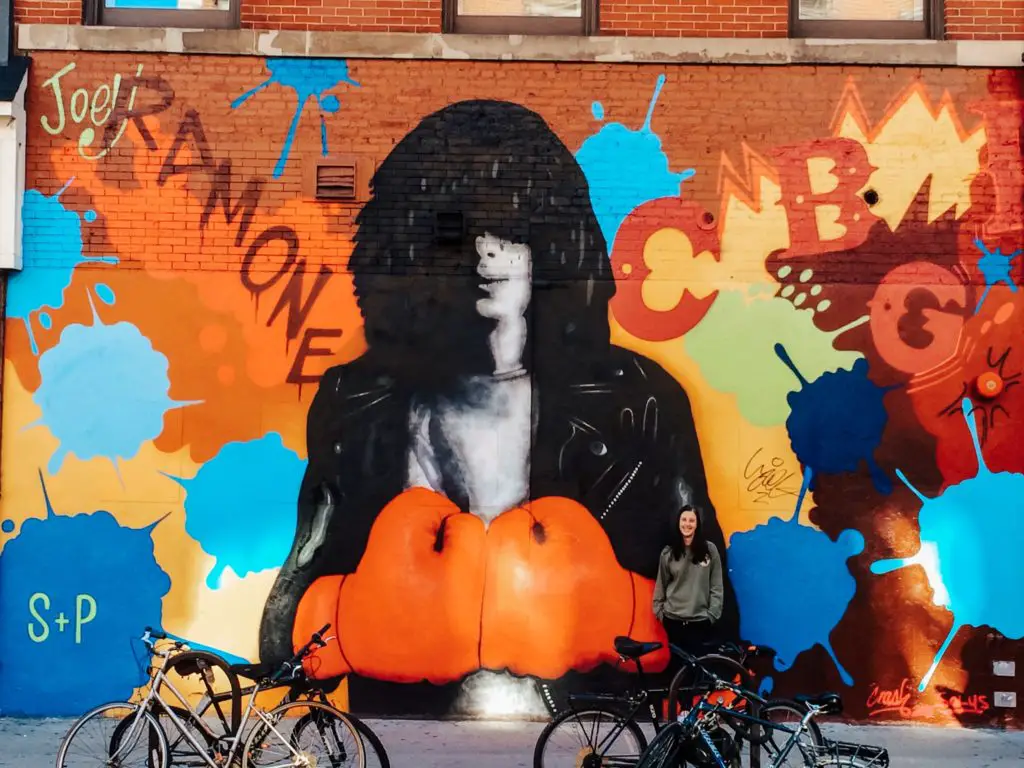 Ramones street art in NYC